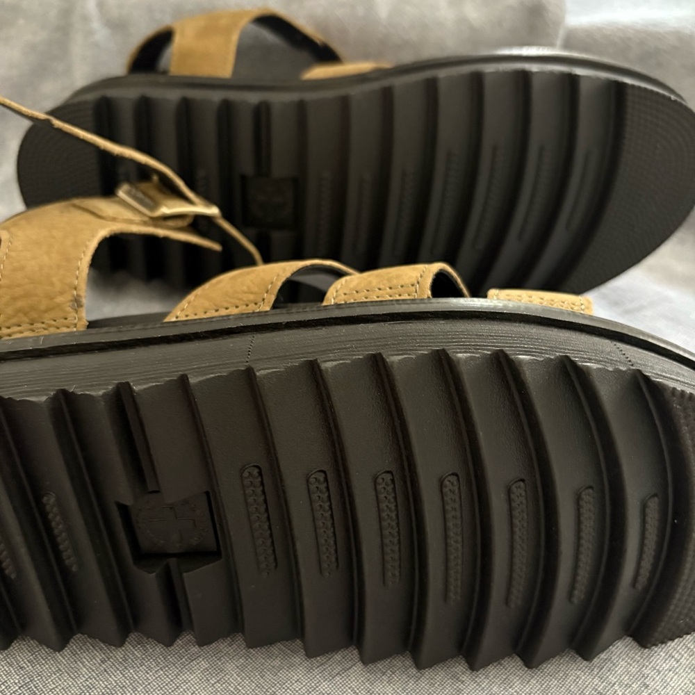 NEW Dr. Martens Blaire Sandals Size 10 Muted Olive Nubuck leather - Picture 4 of 7